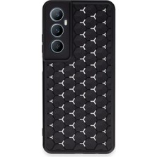 Canarino Realme C65 Kılıf Petek Silikon Kapak - Siyah