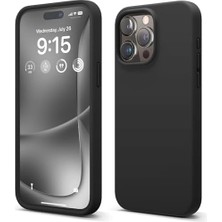 Prime 15 Pro Uyumlu Özel Ipeksi Dokunuş Hissi Veren Içi Yumuşak Kadife Lansman Silikon Kılıf Kapak (Siyah)