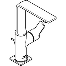 Prime Allure Tek Kumandalı Lavabo Bataryası 1/2l-Boyut - 32146001