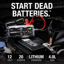 Prime Noco Genius GB20 12V 500AMP Ultrasafe Lityum Akü Takviye + Powerbank + LED Lamba