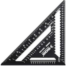 Prime Sgs Alüminyum Üçgen Gönye, 300 Mm, Siyah, Ölçüm Aracı, Model SGS1696