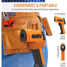 Prime TP30 Kızılötesi Lazer Termometre Tabancası, -50°c ile 550°C Temassız Yüzey Sıcaklık Ölçer, Ayarlanabilir Emissivity (Sanayi Tipi)