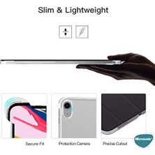Prime iPad Pro 11 2025 Için Kılıf (A3357-A3358) Slim Translucent Back Smart Cover Siyah [ipad Pro 11 2025 ile Uyumlu Kılıf - Siyah]
