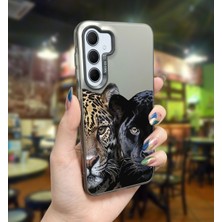 Powerfox Samsung A35 Uyumlu Leoparlar Baskı Desen Darbe Emici Telefon Kılıfı MK01A