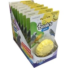 Prime Kuşlar Için Ek Besinler, Tekli, Muz Aromalı Gaga Taşı x 8 Adet (3 Paketi)