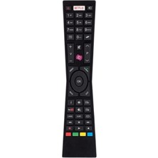 Vestel LT-50V54JF-0 Televizyon Için Uyumlu Netflix Youtube Mor Tuşlu Kumanda
