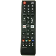 Samsung UE55TU7100UXSQ-0 Televizyon Için Uyumlu Netflix Tuşlu Kumanda Tak Çalıştır Pilli