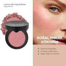 Prime Cosmetics Luminous Silk Compact Blusher 13 Deep Pink Toz Allık