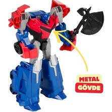 Prime Giffy/oyuncak Metal Gövdeli 20 cm Araba ve Tıra Dönüşen Optimus ve Bumblebee Model Dönüşen Robotlar Autobots (Kırmızı)