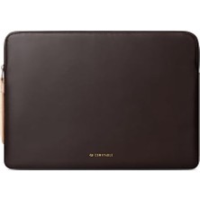 Prime Comfyable 13 Inç MacBook Air 13 Inç M4 M3 M2 M1, 13 Inç MacBook Pro, Pu Deri Çanta Suya Dayanıklı Kılıf ile Uyumlu Ince Dizüstü Bilgisayar Kılıfı, Çikolata
