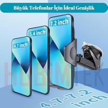 Prime Hb-01 Otomatik Klipsli Araba Telefon Tutucu Ayarlanabilir Cam ve Torpido Için Yüksek Kalite Tutucu