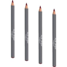 Prime Uzun Süre Kalıcı Dağılma Yapmayan Nemlendirici Dudak Kalemi - Lipliner Pencil Ruby (4 Paketi)