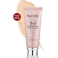 Prime Cosmetics 3 In 1 Healthy Skin Light Tinted Moisturizer 50 Spf Renk Ton Eşitleyici Aydınlatıcı Krem, 00 Açık Ton (2 Paketi)