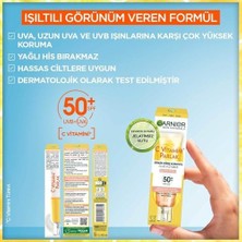 Prime C Vitamini Parlak Günlük Güneş Koruyucu Fluid Yüz Kremi Işıltılı Doku SPF50, 40 ml