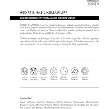Prime Caffeine Ampoule Gözaltı Torba ve Koyu Halka Karşıtı
