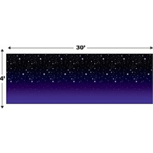 Prime 1er Pack Starry Nıght Arka Plan, 4-Feet 30-Feet