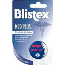 Prime Blistex Medplus Kavanoz Kuru ve Çatlamış Dudaklara Onarıcı ve Ferahlatıcı Dudak Bakım Kremi X2