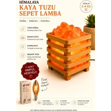 Çankırı Kristal Kaya Tuzu Tuz Sepet Model Tuz Lambası