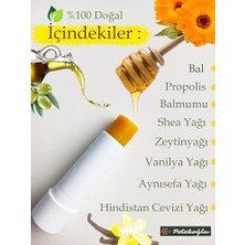 Prime (2 Adet) Propolis, Bal, Shea, Hindistan Cevizi Yağı, Zeytinyağı, Aynısefa Yağı, Vanilya Yağı El Yapımı Dudak Kremi