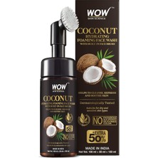 Prime Wow Skin Hindistan Cevizi Nemlendirici Yüz Yıkama Köpüğü ve Dahili Fırçalı Arındırıcı Parlatıcı Yüzde Doksan Sekiz Doğal Içerik