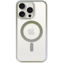 iPhone 15 Pro Kılıf Erozi Magsafe Kapak - Gri