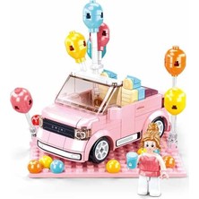 Prime Mini Handcraft Party Car Pembe Yapım Seti, 245 Parça