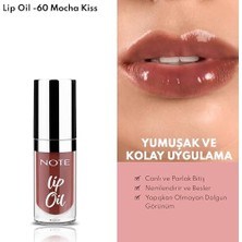 Prime Cosmetics Lip Oil 60 Mocha Kiss Nemlendirici ve Parlatıcı Dudak Bakım Yağı, Kahverengi