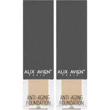 Prime Alix Avien Yaşlanma Karşıtı Vitamin Içeren Nemlendirici SPF15+ Fondöten Anti Aging Foundation 509 Warm (2 Paketi)