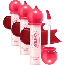 Prime Uzun Süre Kalıcı, Parlak Bitişli, Su Bazlı Tint A'pıeu The Pure Candy Tint No.01 Cherry (3 Paketi)