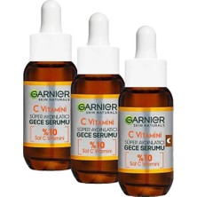 Prime C Vitamini Süper Aydınlatıcı Gece Serumu (3 Paketi)