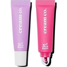 Prime Cream Co. Nemlendirici Parlatıcı 3in1 Lip Balm, Dudak Bakım, Bubblegum Pembe, Hyaluronik Asit Seramid