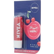 Prime Kiraz Dudak Bakım Kremi, 24 Saat Nem, Dudak Bakımı, Kiraz Kokusu, Hafif Kırmızı Işıltı (4,8gr) 2li Paket