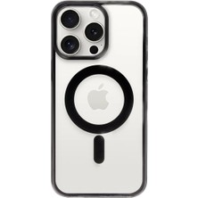 iPhone 15 Pro Max Kılıf Erozi Magsafe Kapak - Siyah