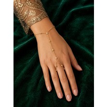 Livaz Accessories Kadın Çelik Kararmaz Şahmeran 14K Altın Renk Vip Serisi