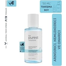Prime The Purest Solutions Kuru ve Karma Ciltler Için Nemlendirici ve Bariyer Onarıcı Hyalüronik Asit Yüz Temizleme Jeli, Seyahat Boy 50 ml