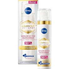 Prime LUMINOUS630 Leke Karşıtı Gündüz Bakım Kremi 40ML, SPF50 Yüksek Güneş Koruyucu, Hyaluronik Asit, E Vitamini, Hassas Cilt, Yüz Güneş Koruyucu, Koyu Leke, Güneş Lekesi Karşıtı