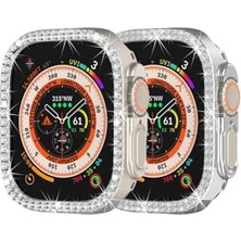 - ile Uyumlu Ultra 1/2/3 49MM Ekran Koruyuculu Tek Sıra Kenar Taşlı Sert Pc Kasa Koruyucu