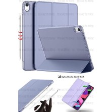 iPad Air 11 M2 (2024) / Air 10.9" 5. Nesil (2022) / Air 4. Nesil (2020) ile Uyumlu Kılıf, Kapaklı, Standlı, Uyku Modlu Smart, Lila