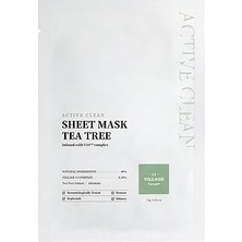 Prime Village 11 Factory Clean Sheet Mask Tea Tree 23 gr – Çay Ağacı Maskesi