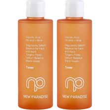 Prime New Paradise Gözenek Sıkılaştırıcı Siyah Nokta Karşıtı Sebum Dengeleyici Akne Karşıtı Tonik 200 ml (2 Paketi)