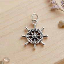 Ebrar Silver Gümüş Mini Dümen Kolye Ucu 925 Ayar Gümüş Dümen Figürlü Unisex Kolye Ucu