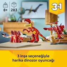 Prime Creator 3’ü 1 Arada Vahşi Dinozor 31379 – 8 Yaş ve Üzeri Çocuklar Için Velociraptor, Stegosaurus Veya Pterosaura Dönüşebilen Yaratıcı Oyuncak Yapım Seti, Eğlenceli Hediye Fikri (283 Parça)