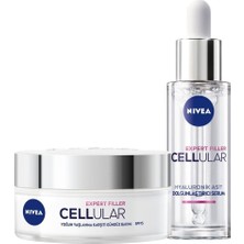 Prime SPF15 Cellular Expert Filler Yaşlanma Karşıtı Gündüz Yüz Kremi 50ML ve Nemlendirici Cilt Serumu 30ML