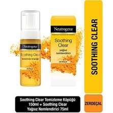 Prime Soothing Clear Köpük 150 Ml+Nemlendirici 75 ml 2'li Set, Sivilceye Meyilli ve Hassas Ciltler Için, Derinlemesine Temizler, Nemlendirir ve Rahatlatır