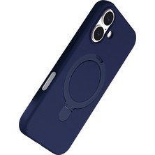 iPhone 17 Regal Magsafe Standlı Kapak - Lacivert