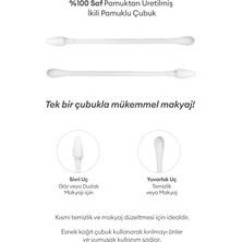 Prime Yumuşak Dokulu, Çift Taraflı Pamuklu Çubuk Dual Swabs 200 Adet