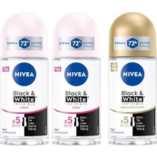 Prime Kadın Roll On Deodorant & Invisible Clear 48 Saat Koruma (50 Ml) X2 + Kadın Roll On Deodorant & Invisible Ipeksi Pürüzsüzlük 48 Saat Anti-Perspirant Koruma 50ML