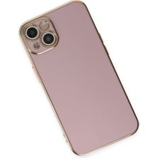 iPhone 15 Kılıf Volet Silikon - Mor