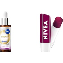 Prime LUMINOUS630 Skin Glow Anında Aydınlatıcı Serum 30ML ve Böğürtlen Nemlendirici Dudak Bakım Kremi4,8gr