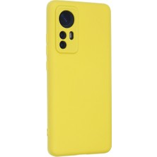 Mi 12 Kılıf Nano Içi Kadife Silikon - Sarı